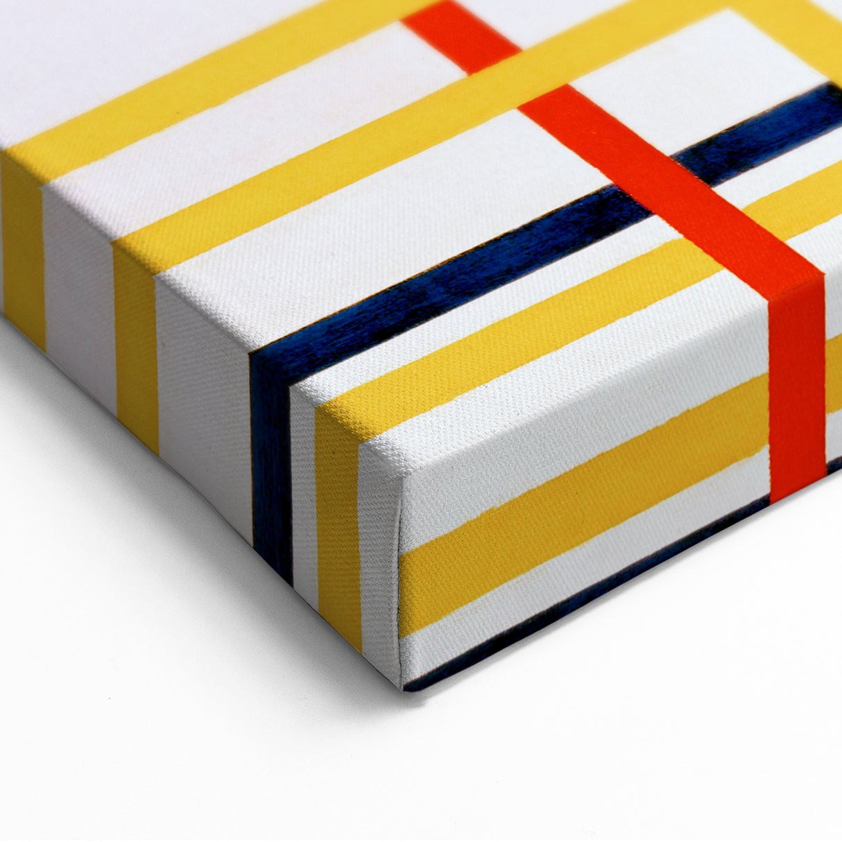Modern Wall Art: Bold Geometric Grid Design in Primary Colors