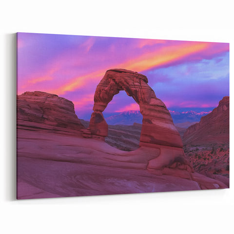 Sunset Canyon Wall Art - Vibrant Canyon Canvas Prints for Home Decor