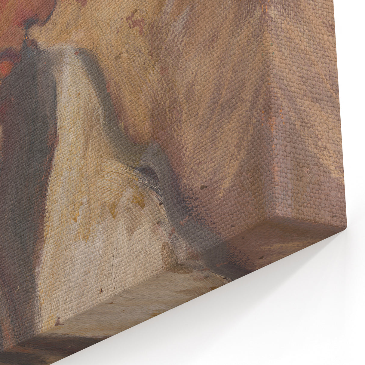Modern Wall Art: Girl in a Red Bonnet - Expressive Portrait
