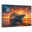 Luxury Yacht Service Vehicles Wall Art - Sunset Emergency Vessel Print