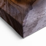 Golden Canyon Pathway Art - Scenic Canyon Canvas Prints for Home Decor