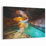 Hidden Lagoon Canyon Art - Scenic Canyon Canvas Prints for Home Decor