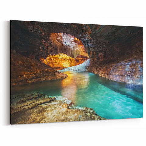 Hidden Lagoon Canyon Art - Scenic Canyon Canvas Prints for Home Decor