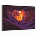 Abstract Glow Canyon Art - Scenic Canyon Canvas Prints for Home Decor