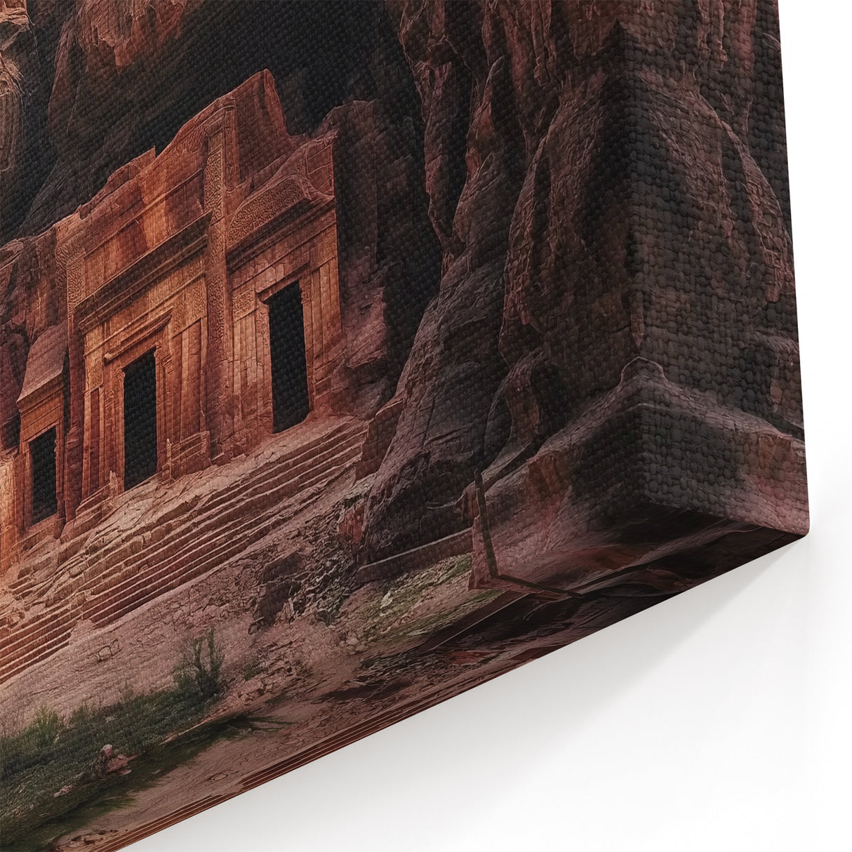 Ancient Canyon Ruins Art - Scenic Canyon Canvas Prints for Home Decor