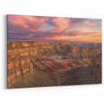 Sunset Canyon Landscape Art - Scenic Canyon Canvas Prints for Decor
