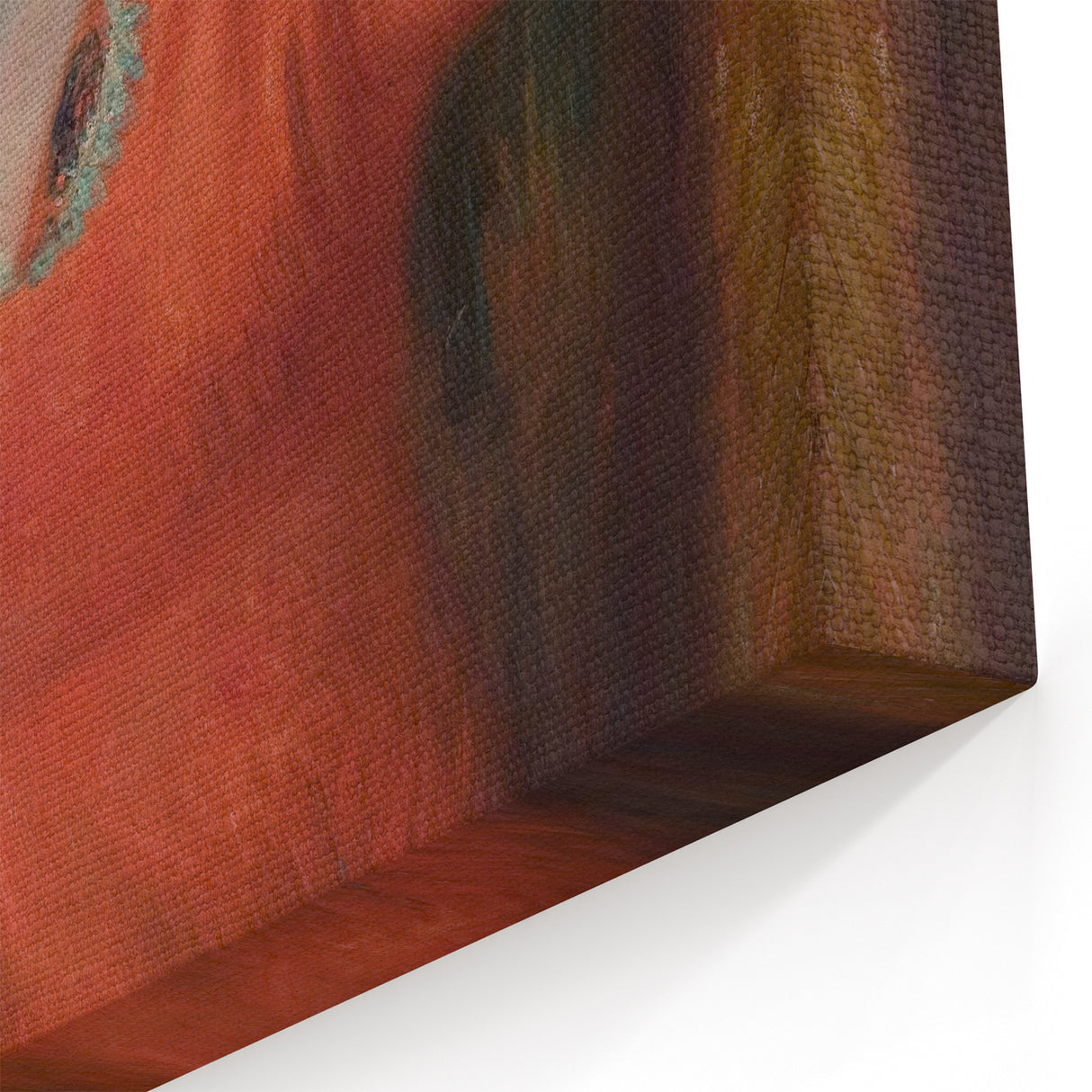 Modern Wall Art: Girl in Red Dress - Timeless Elegance
