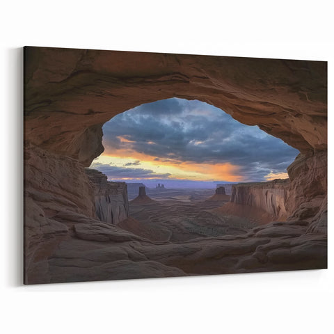 Canyon View Sunrise Art - Scenic Canyon Canvas Prints for Home Decor