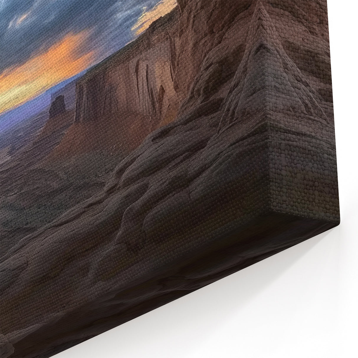 Canyon View Sunrise Art - Scenic Canyon Canvas Prints for Home Decor