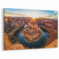 Sunrise Bend Canyon Art - Scenic Canyon Canvas Prints for Home Decor