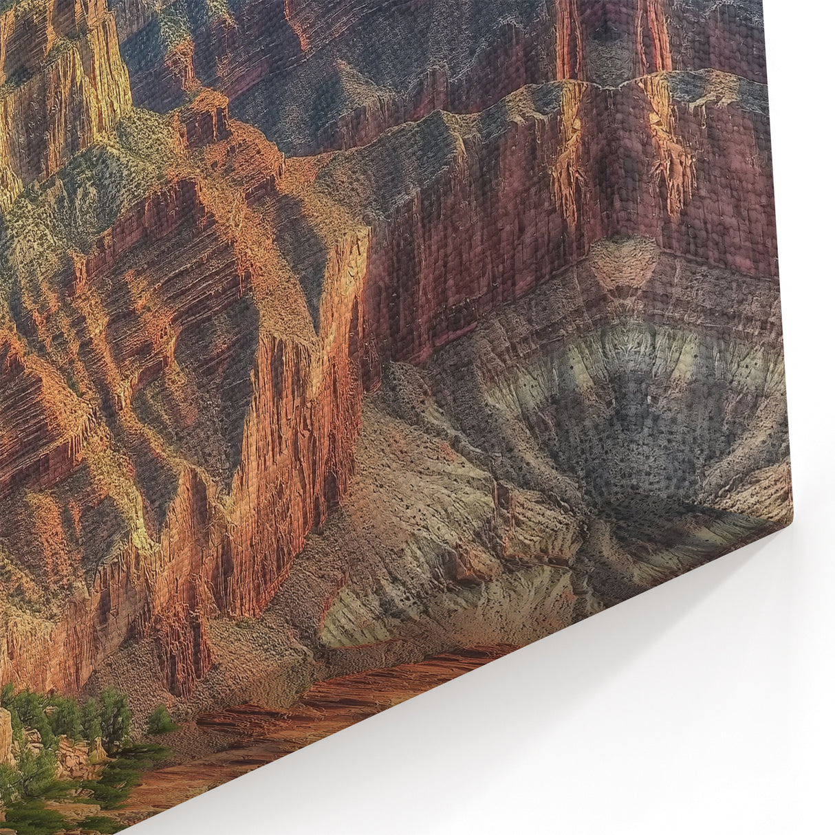 Grand Canyon View Art - Scenic Canyon Canvas Prints for Wall Decor