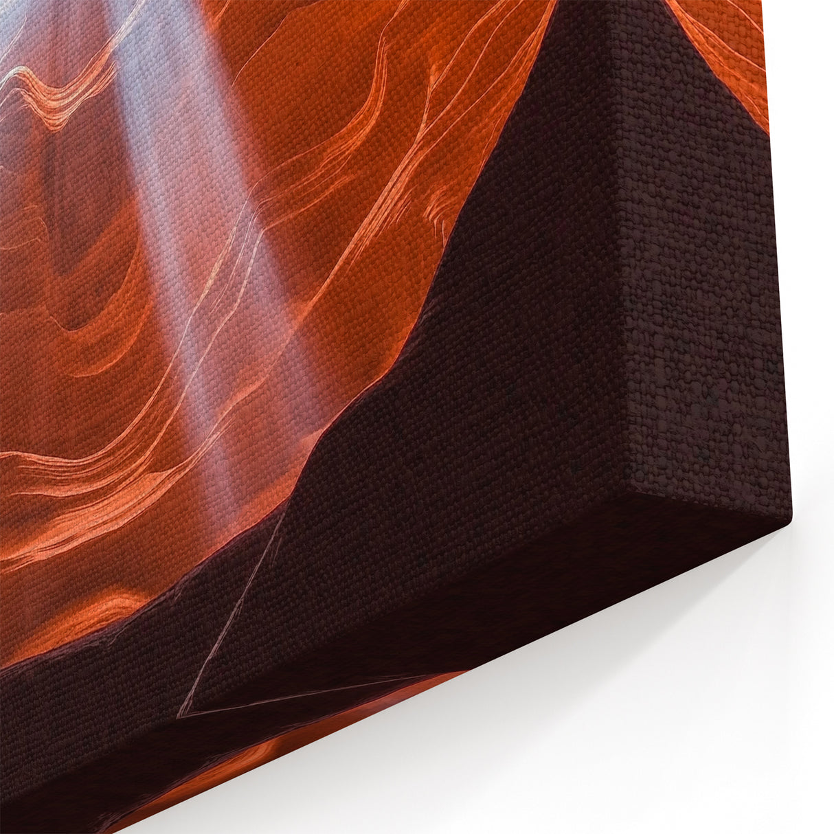 Sunlit Canyon Layers Art - Abstract Canyon Canvas Prints for Home Decor