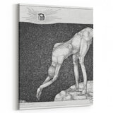 Modern Wall Art: The Monarchist - Thoughtful Surrealist Sketch