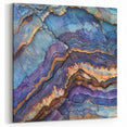 Vivid Canyon Layers Wall Art - Blue and Purple Abstract Canvas Prints