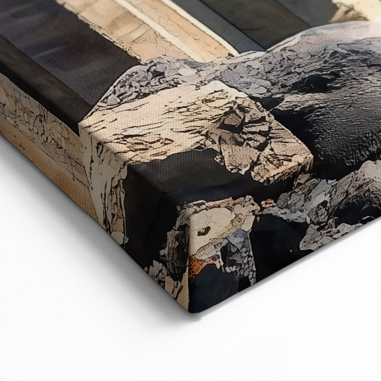 Natural Stone Pillars Canyon Wall Art - Modern Landscape Canvas Print