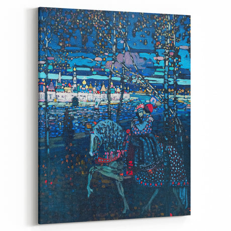 Riding Couple (1906) by Wassily Kandinsky: Enigmatic Night Scene