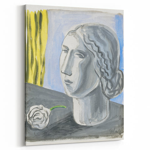 Fragment of Female Head by Mikuláš Galanda: A Modernist Portrait