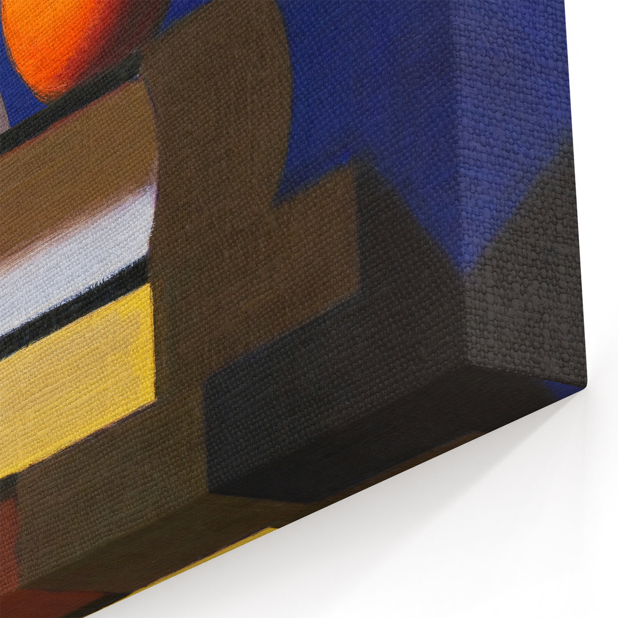 Modern Wall Art: Still Life with Jug, Orange, and Books in Bold Colors