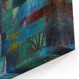 Modern Wall Art: Abstract Garden Scene Inspired by Paul Klee