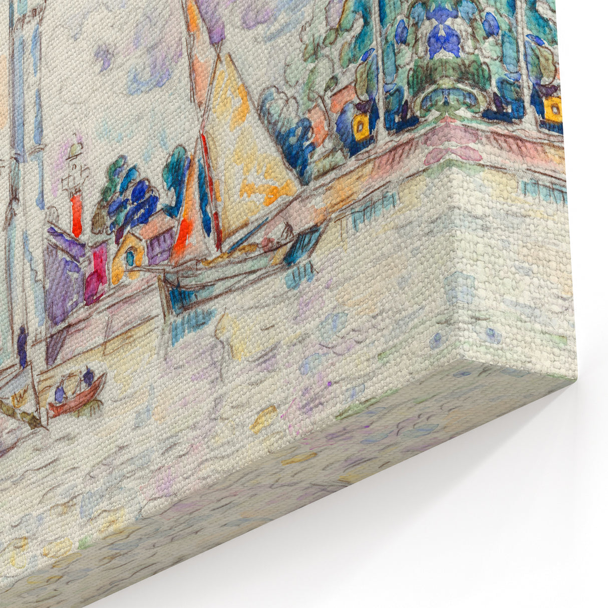 Modern Wall Art: La Rochelle Harbor Scene by Paul Signac