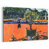 Modern Wall Art: Vibrant Luxembourg Gardens Scene by Sayen