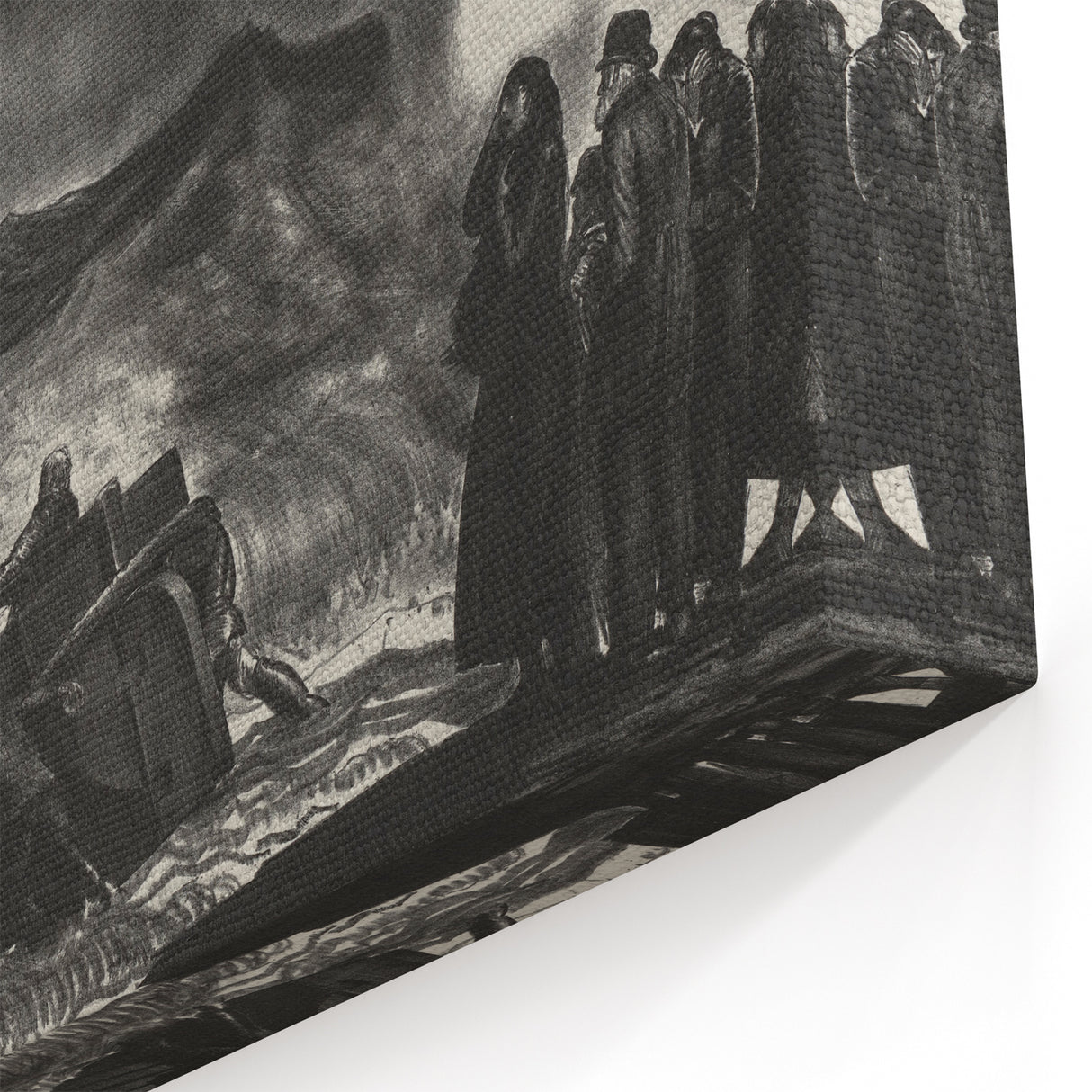 Modern Wall Art: Dramatic Seascape in Black and White by Bellows