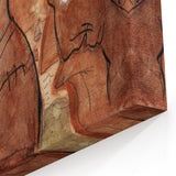 Modern Wall Art: Leo Gestel's Caricature of Himself and Wife