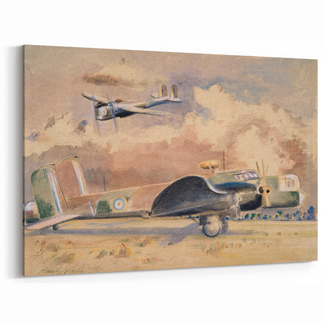 Modern Wall Art: Whitley Bombers Sunning by Paul Nash (1940)