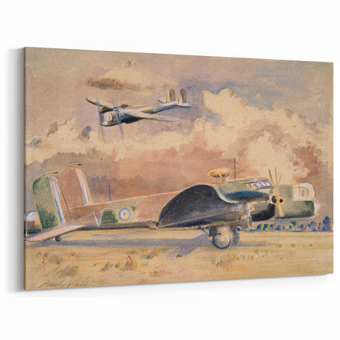 Modern Wall Art: Whitley Bombers Sunning by Paul Nash (1940)