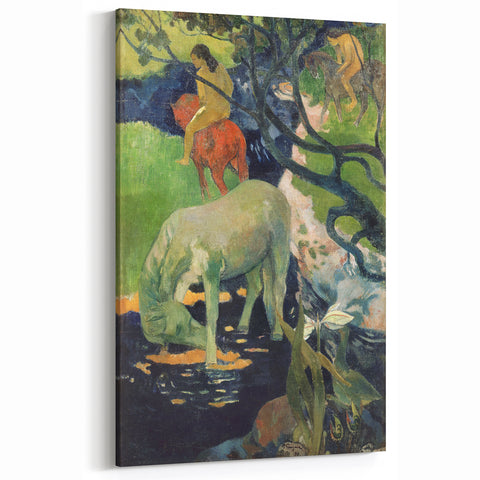 The White Horse: Paul Gauguin's Masterpiece Wall Art