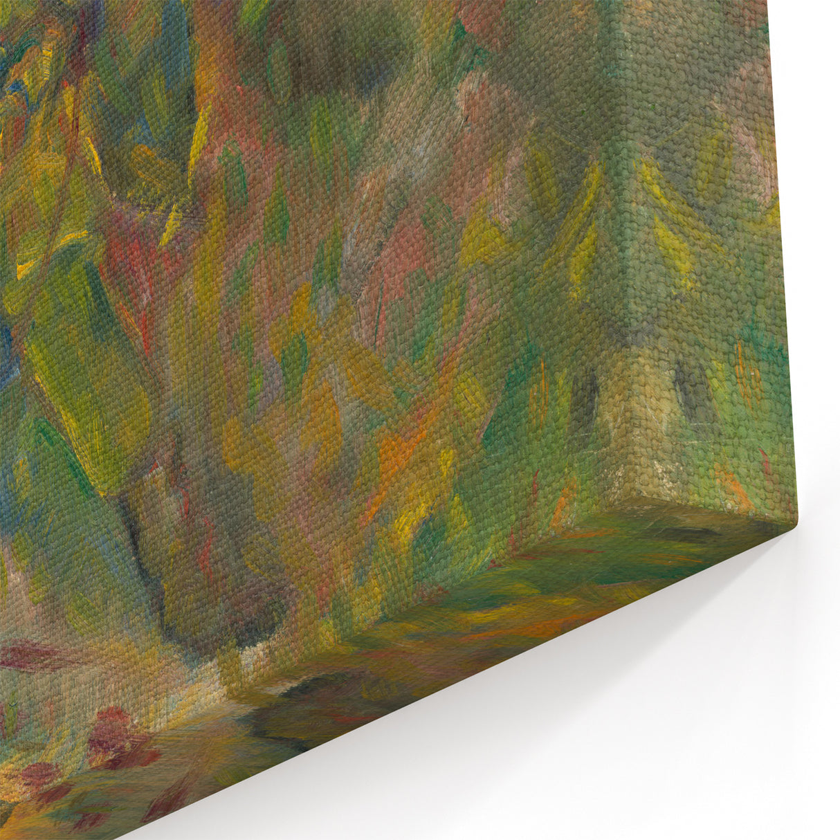 Expressionist Art: Vibrant Abstract Forest Scene Wall Art on Canvas