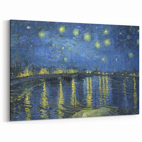 Van Gogh Art Prints - Starry Night Over the Rhône Canvas Artwork