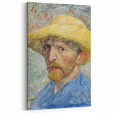 Van Gogh Canvas Prints - Self-Portrait with Straw Hat Artwork