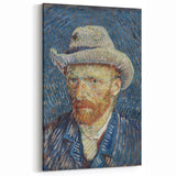 Famous Van Gogh Paintings - Self-Portrait with Grey Felt Hat