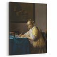 Baroque Art - Elegant Lady Writing in Period Rococo Style Wall Art Print