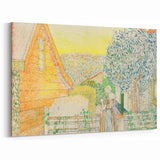 Impressionist Courtyard Scene - Jan Toorop Zeeland Girl Wall Art