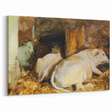 Classic Romantic Paintings: Three Oxen by John Singer Sargent