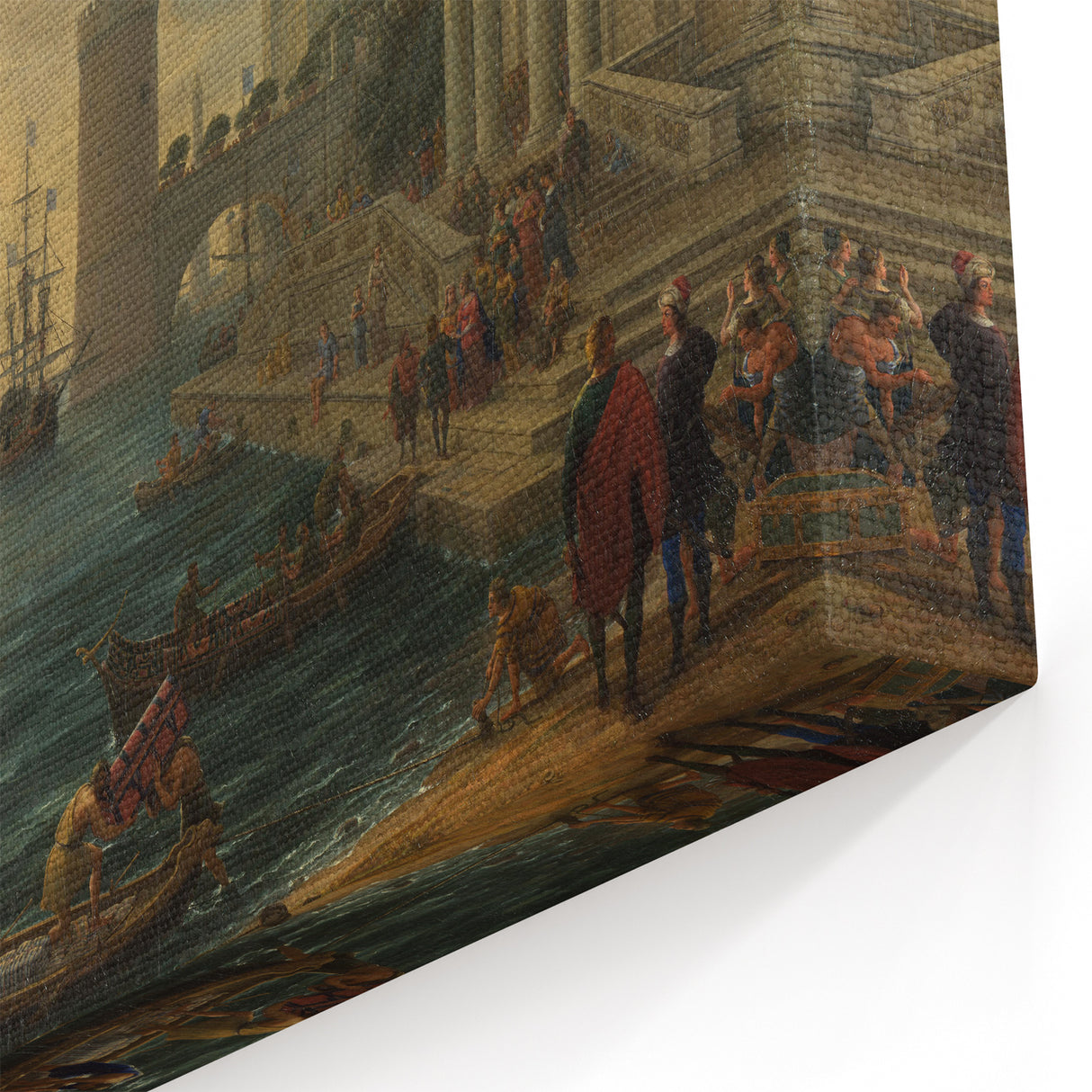 Baroque Harbor Scene - Baroque and Rococo Wall Art for Classic Interiors