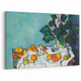 Impressionist Still Life - Flowers and Fruits in Vase Wall Art Print