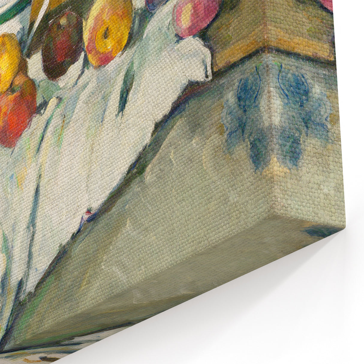 Impressionist Still Life - Flowers and Fruit in Vase Wall Art