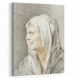 Classic Romantic Paintings: Portrait of an Elderly Woman in Romantic Style