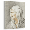 Classic Romantic Paintings: Portrait of an Elderly Woman in Romantic Style