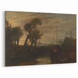 Historical Romanticism Canvas: Newark Abbey at Twilight