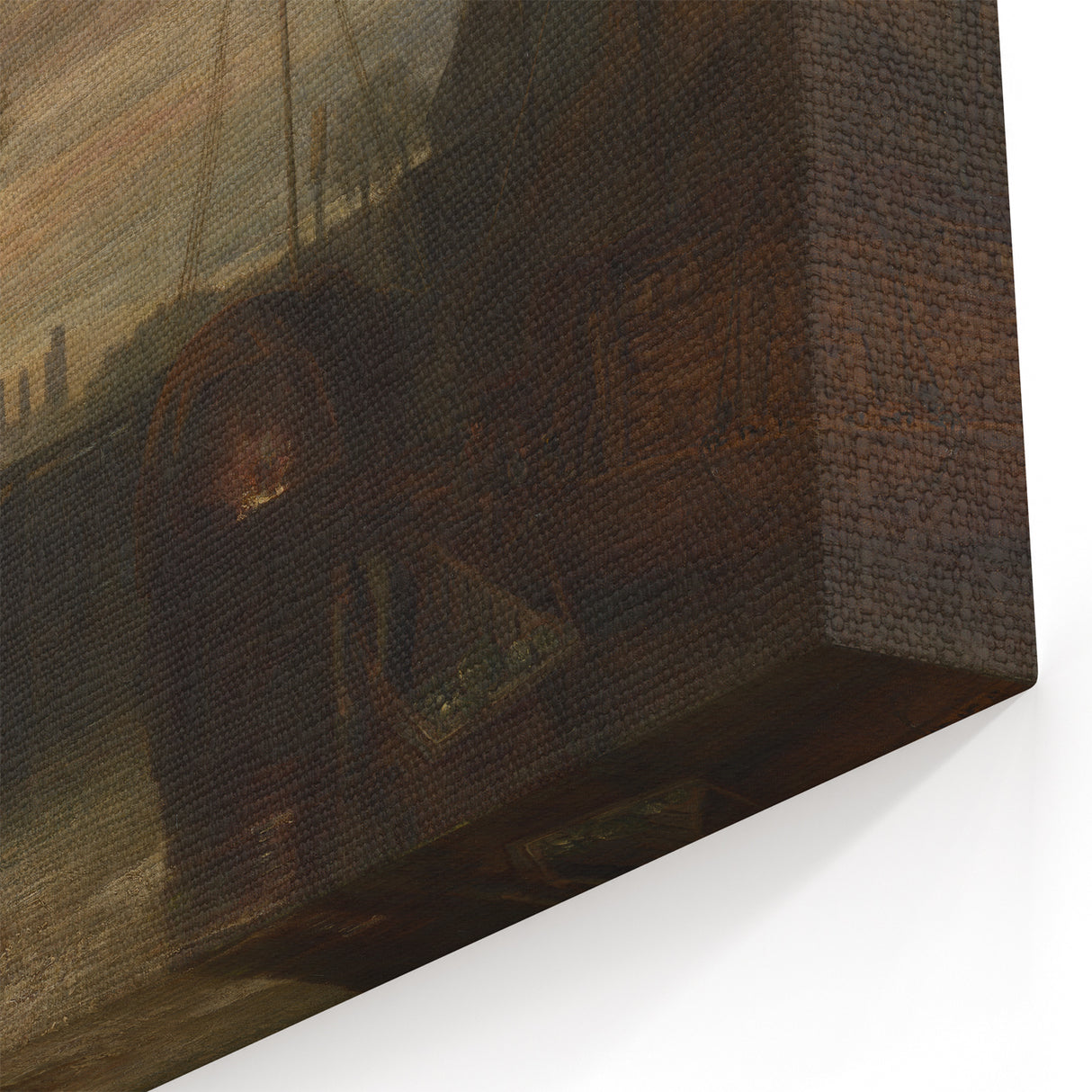 Historical Romanticism Canvas: Newark Abbey at Twilight