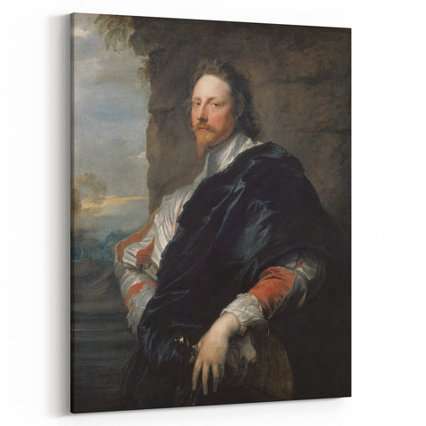 Baroque Art Portrait - Classic Historical Print of Noble Elegance