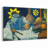 Impressionist Still Life - Teapot and Fruit Wall Art Print