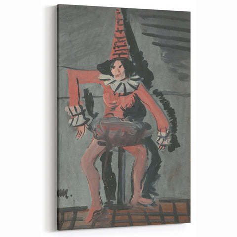 Expressionist Art - Unique Abstract Expressionism Pierrot Wall Decor