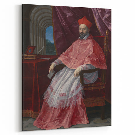 Baroque Art Print – Cardinal Portrait in Classic Rococo Style