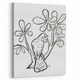 Expressionist Art - Pigeon on Chestnut Tree Abstract Wall Art
