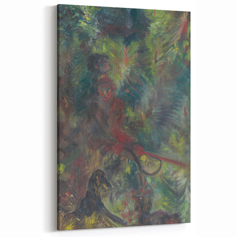 Expressionist Art - Poachers Abstract Expressionism Wildlife Wall Art